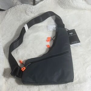 Jack Abrahams the Warren 14” smooth tarpaulin sling bag